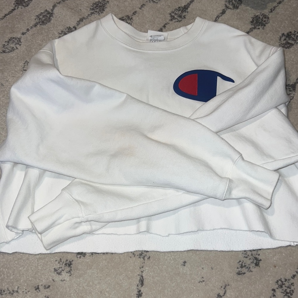 Womens champion cropped crewneck